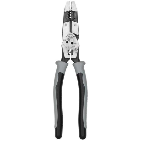 KLEIN TOOLS Hybrid Pliers with Crimper, Fish Tape Puller and Wire Stripper J2159CRTP